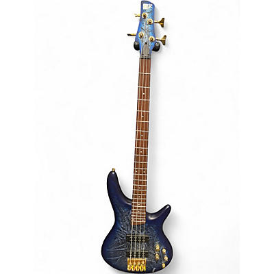 Used Ibanez SR300EDX BLUE FROZEN MATTE Electric Bass Guitar