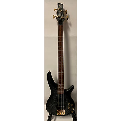 Ibanez Used Ibanez SR300EDX Black Ice Frozen Matte Electric Bass Guitar