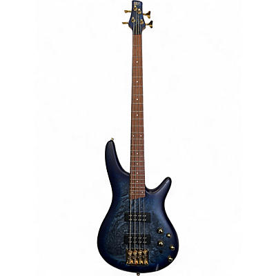 Used Ibanez SR300EDX Blue Electric Bass Guitar