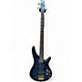 Used Ibanez SR300EDX Blue Electric Bass Guitar Blue
