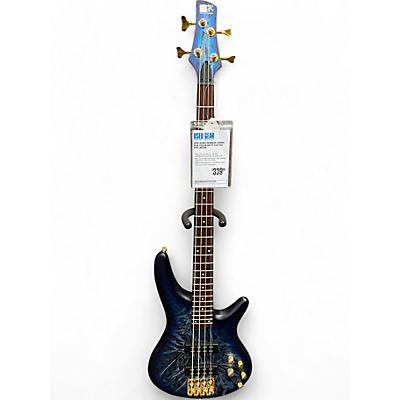 Used Ibanez SR300EDX COSMIC BLUE FROZEN MATTE Electric Bass Guitar