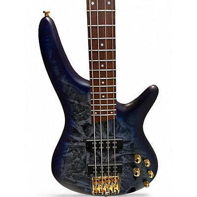 Used Ibanez SR300EDX Cosmic Blue Frozen Matte Electric Bass Guitar