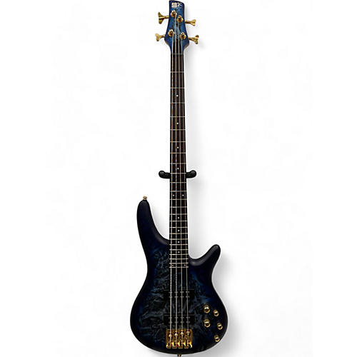 Used Ibanez SR300EDX Cosmic Blue Frozen Matte Electric Bass Guitar Cosmic Blue Frozen Matte