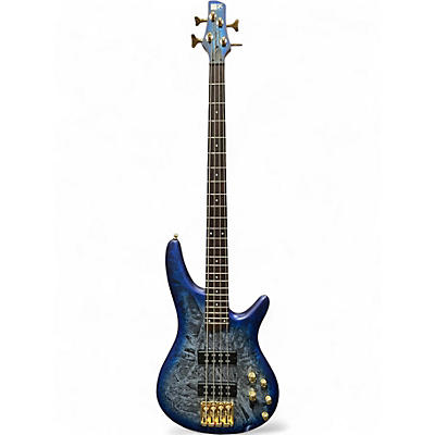 Used Ibanez SR300EDX Cosmic Blue Frozen Matte Electric Bass Guitar