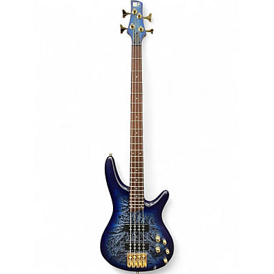 Used Ibanez SR300EDX Cosmic Blue Frozen Matte Electric Bass Guitar
