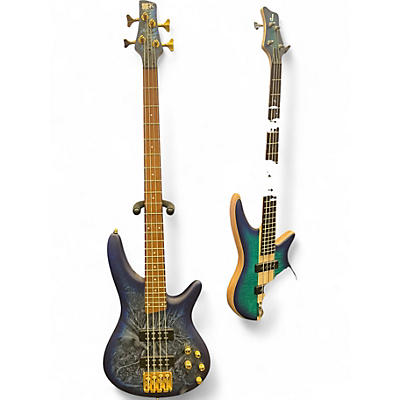 Used Ibanez SR300EDX Cosmic Blue Frozen Matte Electric Bass Guitar