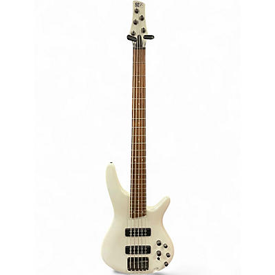 Used Ibanez SR305 5 String Alpine White Electric Bass Guitar