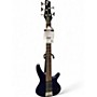Used Ibanez SR305 5 String Blue Electric Bass Guitar Blue
