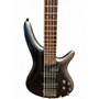 Used Ibanez SR305 5 String Chrome Silver Electric Bass Guitar Chrome Silver