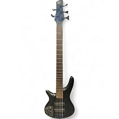 Used Ibanez SR305 5 String Left Handed Trans Black Electric Bass Guitar