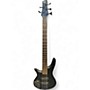 Used Ibanez SR305 5 String Left Handed Trans Black Electric Bass Guitar Trans Black
