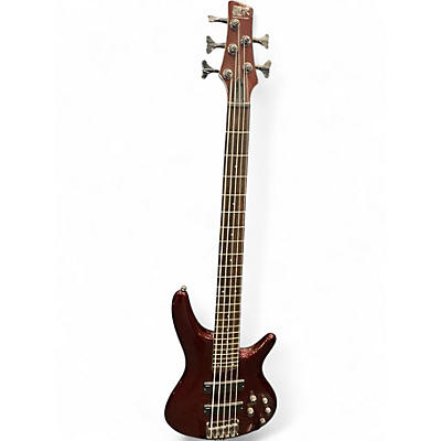 Used Ibanez SR305 5 String Maroon Electric Bass Guitar