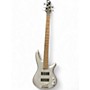 Used Ibanez SR305 5 String Metallic Silver Electric Bass Guitar Metallic Silver