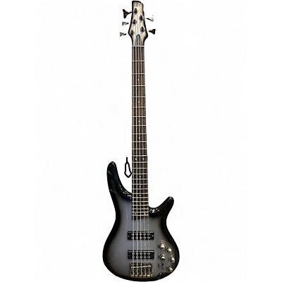 Used Ibanez SR305 5 String Metallic Silver Electric Bass Guitar