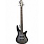 Used Ibanez SR305 5 String Metallic Silver Electric Bass Guitar Metallic Silver