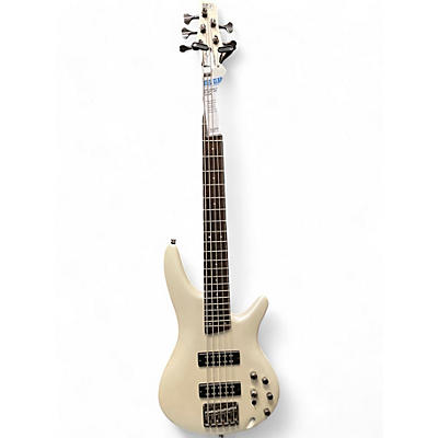 Used Ibanez SR305 5 String Olympic White Electric Bass Guitar