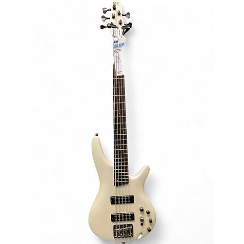 Used Ibanez SR305 5 String Olympic White Electric Bass Guitar Olympic White