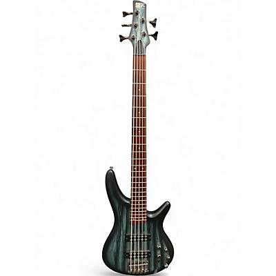 Used Ibanez SR305 5 String Trans Black Electric Bass Guitar