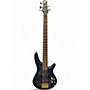 Used Ibanez SR305EDX Black Ice Frozen Matte Electric Bass Guitar Black Ice Frozen Matte