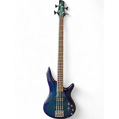 Used Ibanez SR370E Blue Burst Electric Bass Guitar