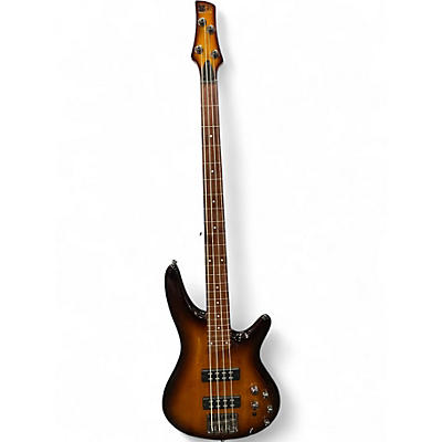 Used Ibanez SR370EF Brown Sunburst Electric Bass Guitar