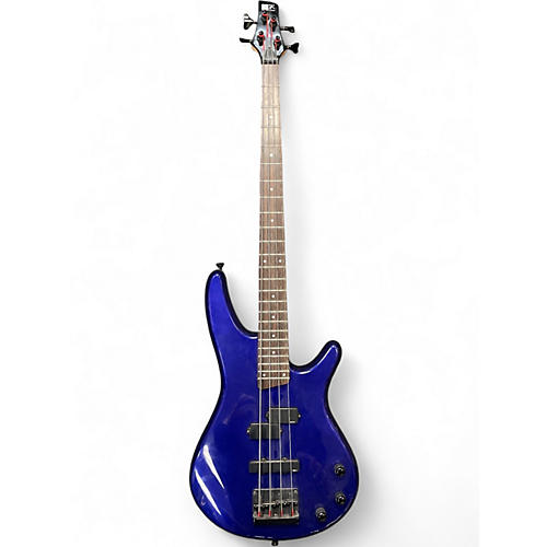 Used Ibanez SR400 Blue Electric Bass Guitar Blue