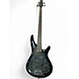 Used Ibanez SR400 Trans Black Electric Bass Guitar Trans Black