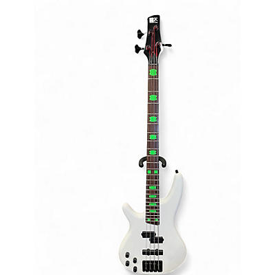Used Ibanez SR400 WHITE Electric Bass Guitar