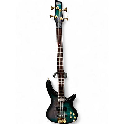 Used Ibanez SR4000E Tropical Turquoise Electric Bass Guitar