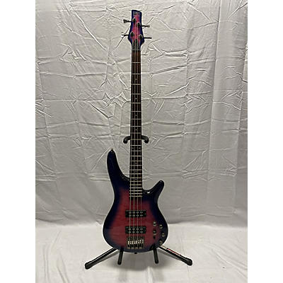 Ibanez Used Ibanez SR400EQM Trans Purple Electric Bass Guitar