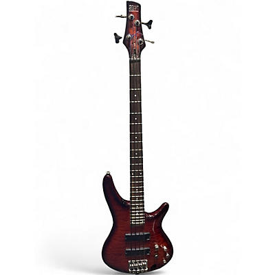 Used Ibanez SR404EQM Brown Burst Electric Bass Guitar