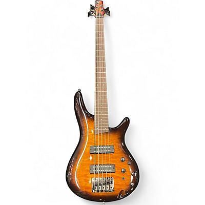 Used Ibanez SR405 5 String 2 Color Sunburst Electric Bass Guitar