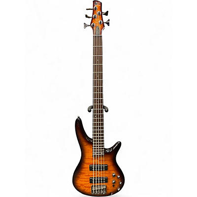 Used Ibanez SR405 5 String 2 Color Sunburst Electric Bass Guitar