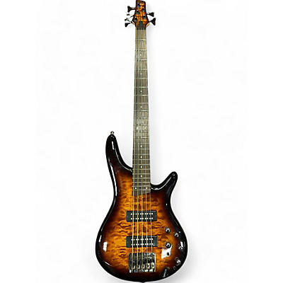 Used Ibanez SR405 5 String 2 Tone Sunburst Electric Bass Guitar