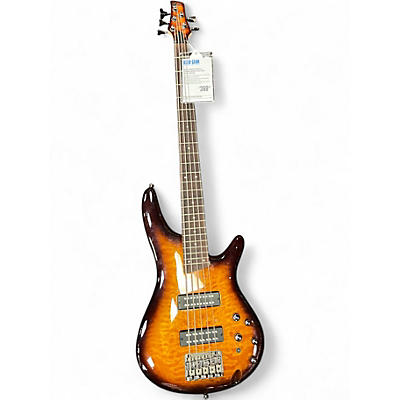 Used Ibanez SR405 5 String BURST Electric Bass Guitar