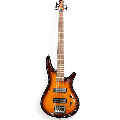Used Ibanez SR405 5 String DRAGON EYE BURST Electric Bass Guitar