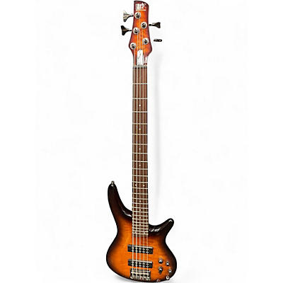 Used Ibanez SR405 5 String Dragon Eye Burst Electric Bass Guitar