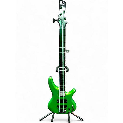 Ibanez Used Ibanez SR405 5 String Lime green Electric Bass Guitar Lime green