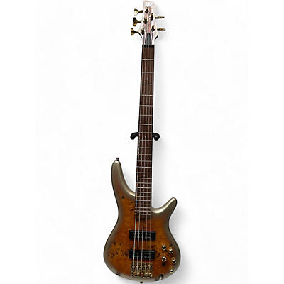 Ibanez Used Ibanez SR405 5 String MARS GOLD METALLIC BURST Electric Bass Guitar