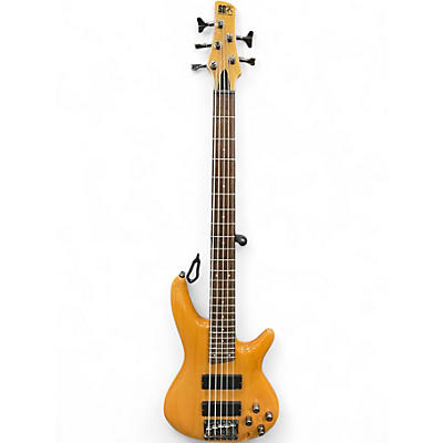 Used Ibanez SR405 5 String Natural Electric Bass Guitar