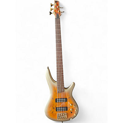 Used Ibanez SR405EPBDX Mars Gold Metallic Burst Electric Bass Guitar