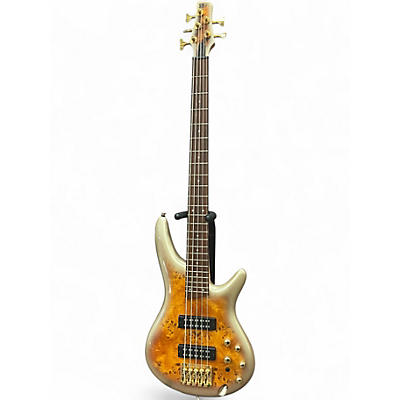 Used Ibanez SR405EPBDX Mars Gold Metallic Burst Electric Bass Guitar