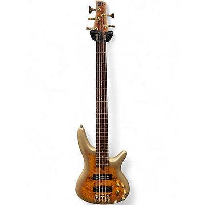 Used Ibanez SR405EPBDX SPALTED GOLDBURST Electric Bass Guitar