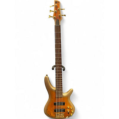 Used Ibanez SR405EPBDXMGU 5 String Mars gold Electric Bass Guitar