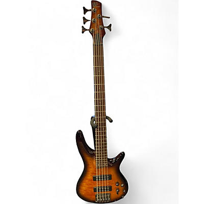Used Ibanez SR405EQM DRAGON EYE BURST Electric Bass Guitar