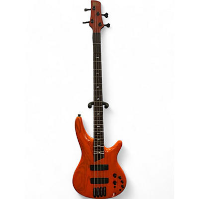 Used Ibanez SR4600 Orange Solar Flare Electric Bass Guitar