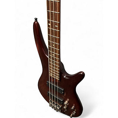 Used Ibanez SR500 Crimson Red Trans Electric Bass Guitar