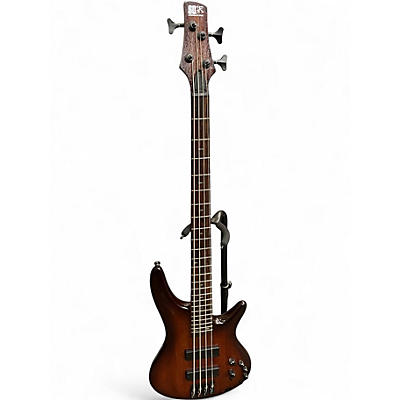 Used Ibanez SR500 Mahogany Brown Burst Low Gloss Electric Bass Guitar