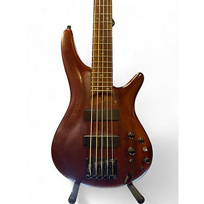 Used Ibanez SR5005E 5 String Mahogany Electric Bass Guitar