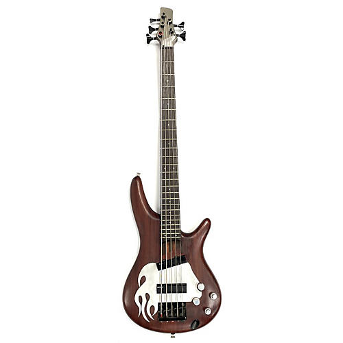 Ibanez Used Ibanez SR5005E 5 String Woodstain Electric Bass Guitar Woodstain